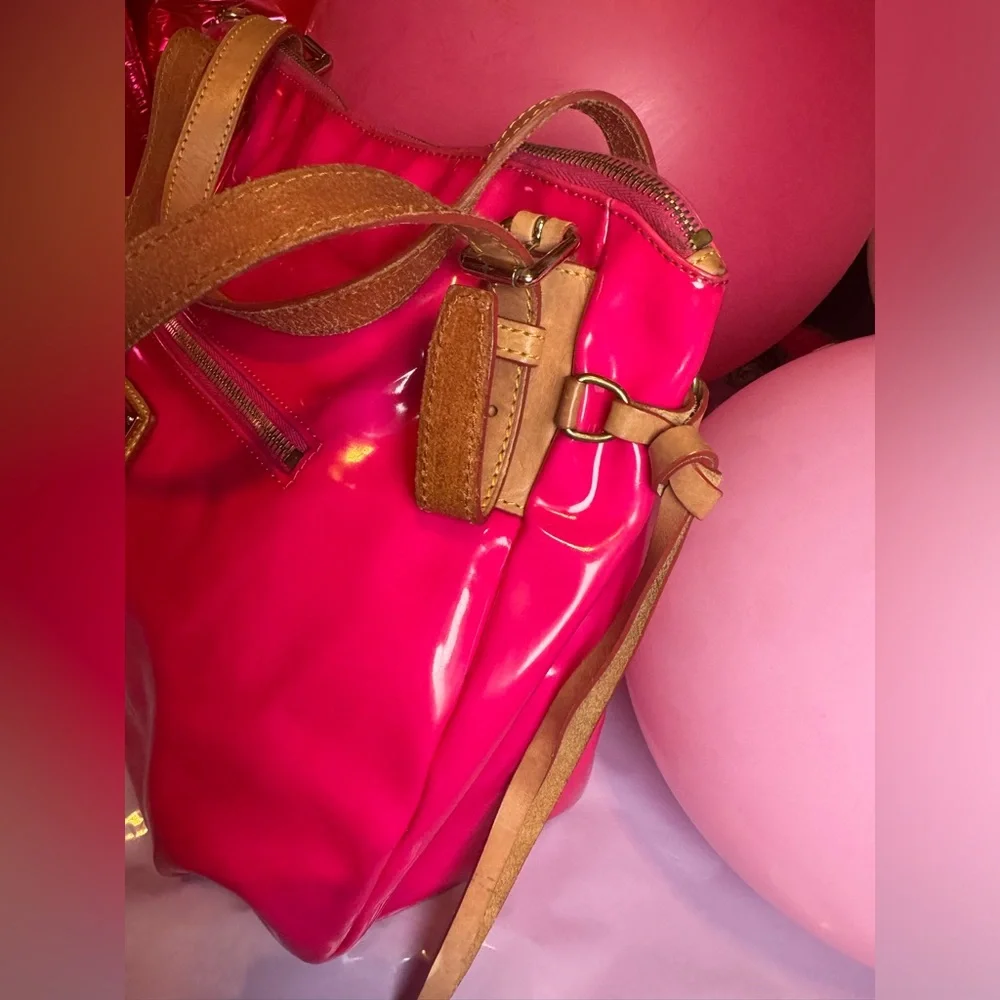 Dooney & Bourke Hot Pink Patent Leather Shopper-DISCONTINUED - Picture 5 of 10
